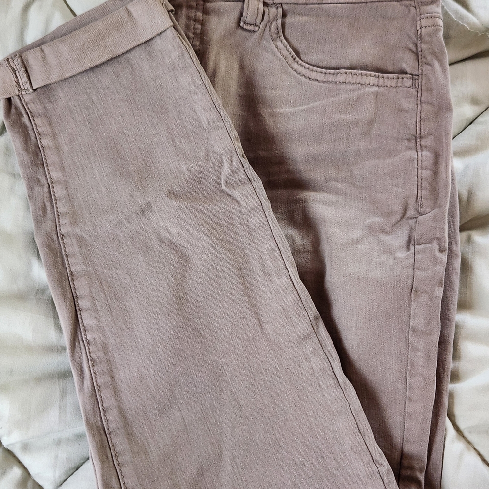 Kohl's Olive High-Rise Curvy Crop Pants